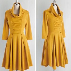 Mustard Yellow Fall Dress - LIKE NEW!